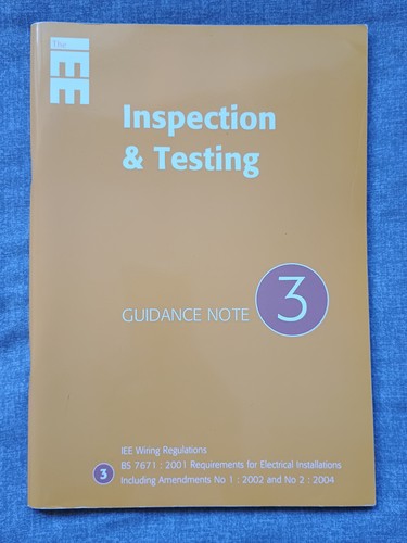 Guidance note iee wiring - guidance, 3