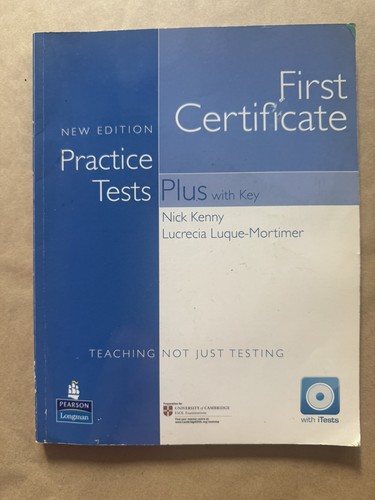 First certificate practice - certificate,